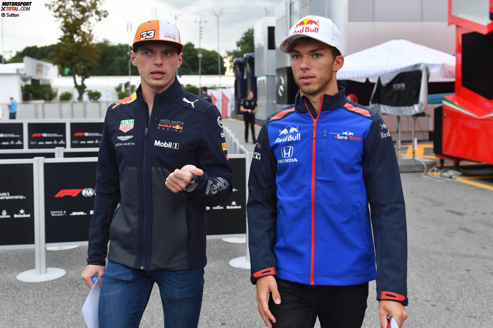 Max Verstappen (Red Bull) und Pierre Gasly (Toro Rosso) 