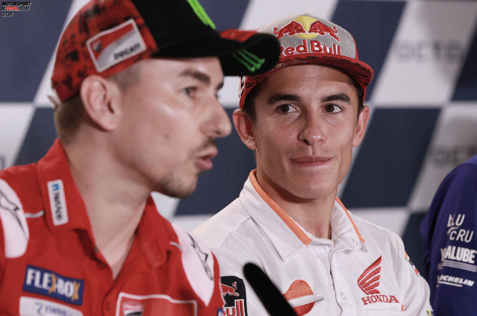Jorge Lorenzo (Ducati) und Marc Marquez (Honda) 