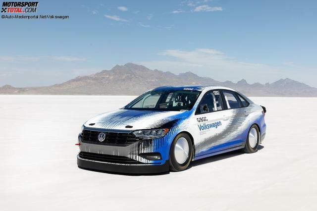 Volkswagen Bonneville-Jetta 2018 auf dem Salzsee in Utah