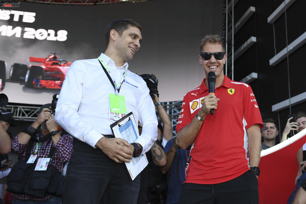 Sebastian Vettel (Ferrari) und Witali Petrow 