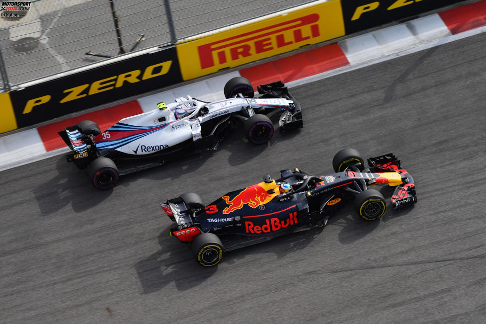Daniel Ricciardo (Red Bull) und Sergei Sirotkin (Williams) 