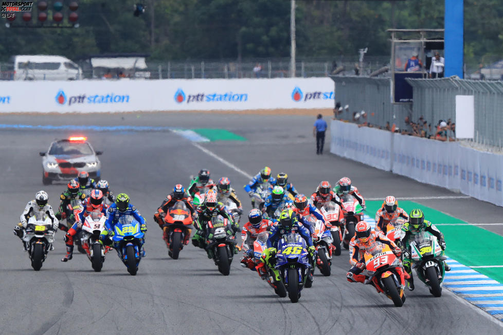 MotoGP-Start in Thailand Buriram
