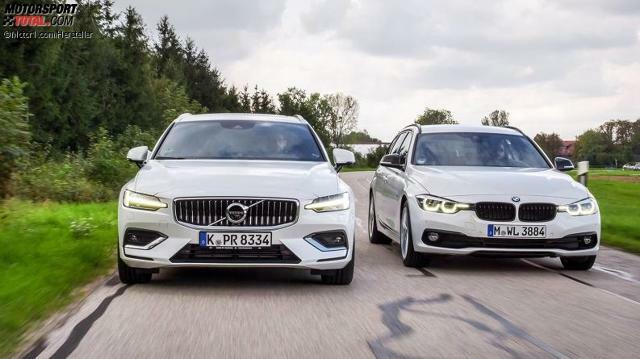 Volvo V60 D4 Und Bmw 320d Touring 2018 Im Vergleichstest