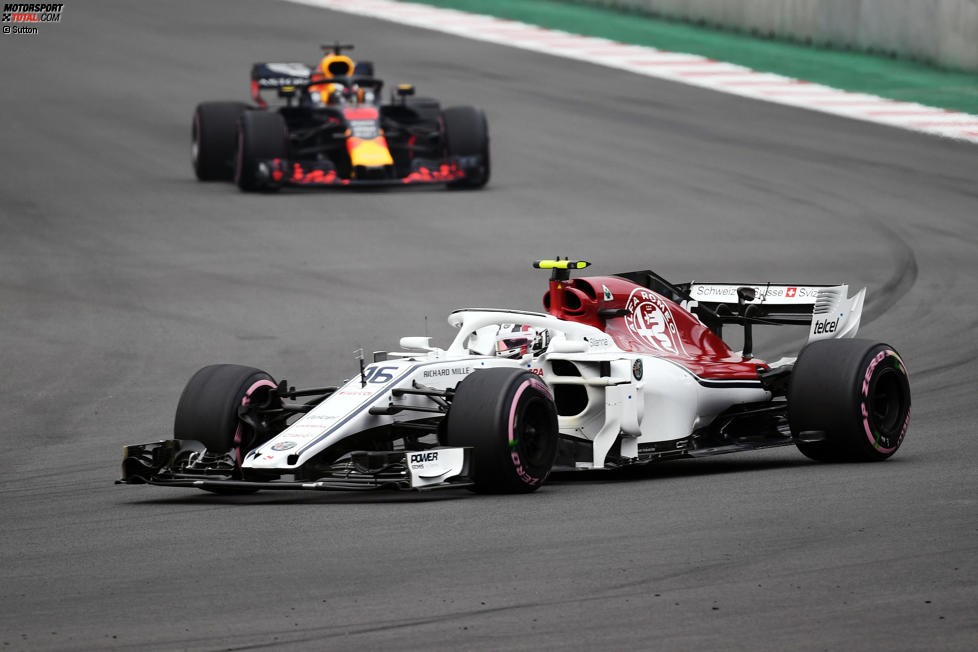 Charles Leclerc (Sauber) und Daniel Ricciardo (Red Bull) 