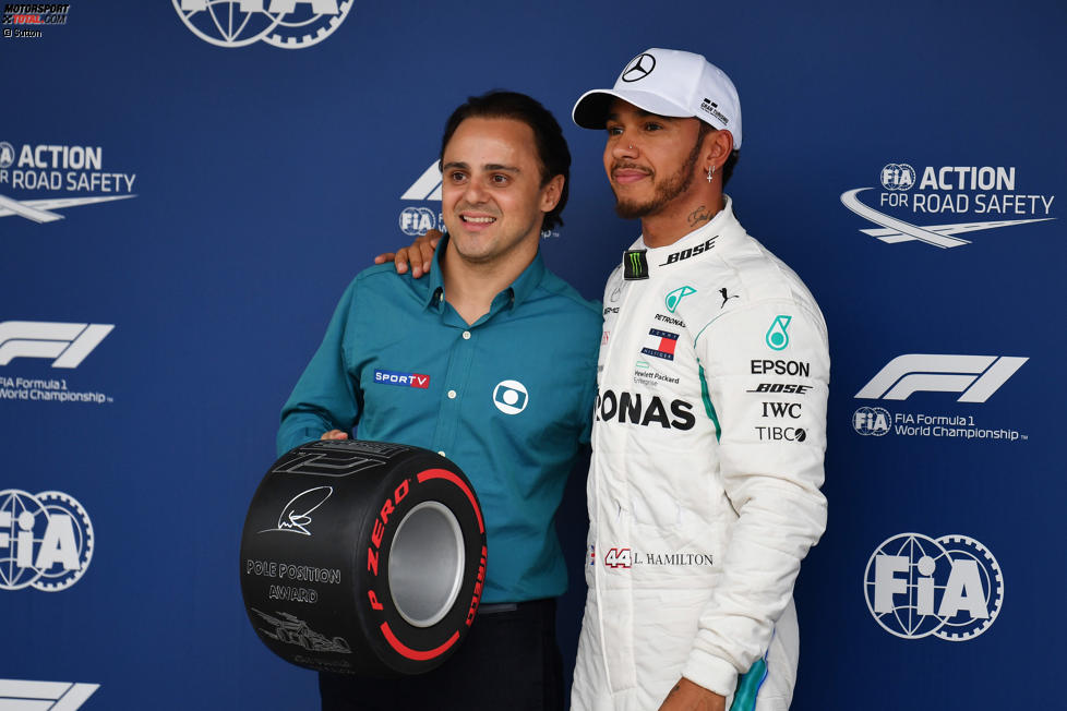 Lewis Hamilton (Mercedes) und Felipe Massa 
