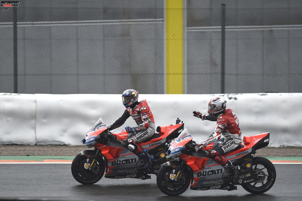 Michele Pirro und Andrea Dovizioso (Ducati) 