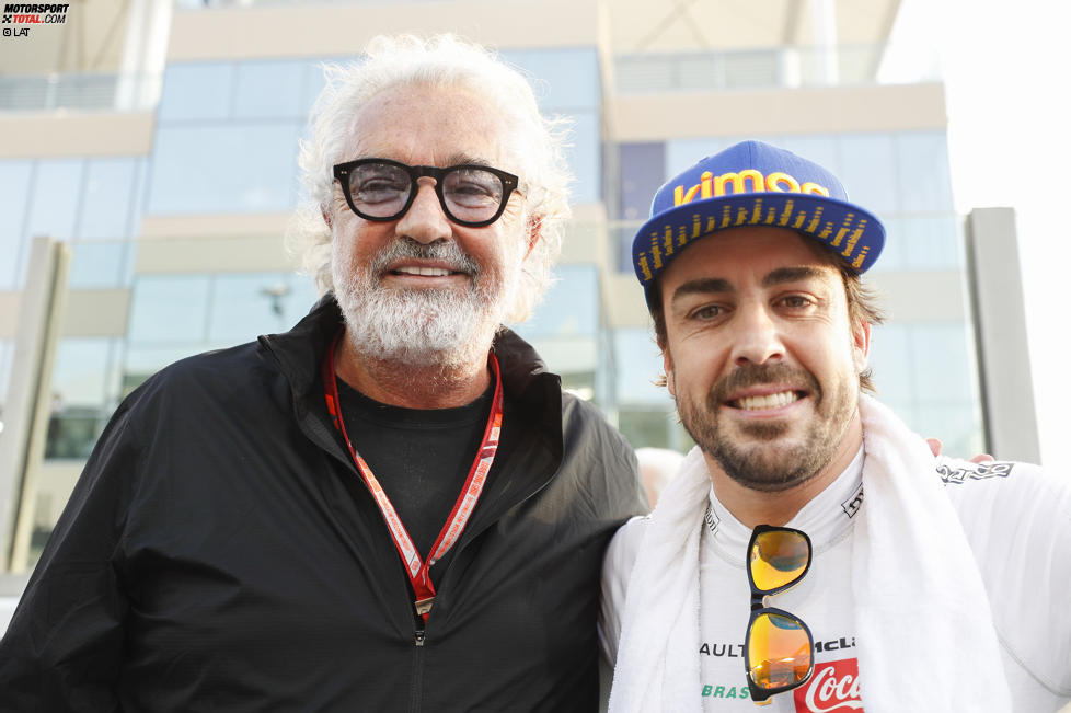 Fernando Alonso (McLaren) und Flavio Briatore 