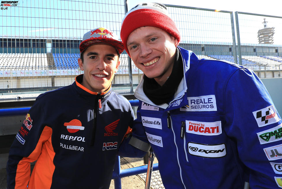 Marc Marquez (Honda) und Tito Rabat (Avintia) 