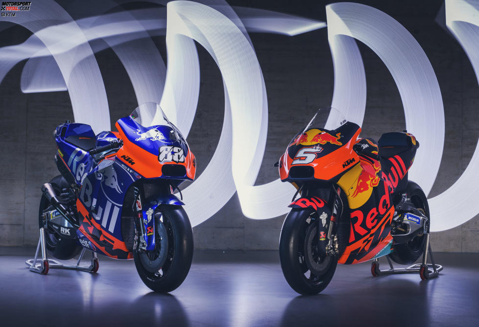Die KTM-Bikes des Tech-3-Teams und der Werksmannschaft