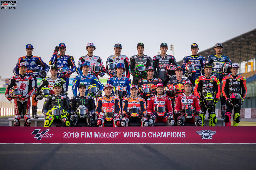 Das MotoGP-Klassenfoto 2019