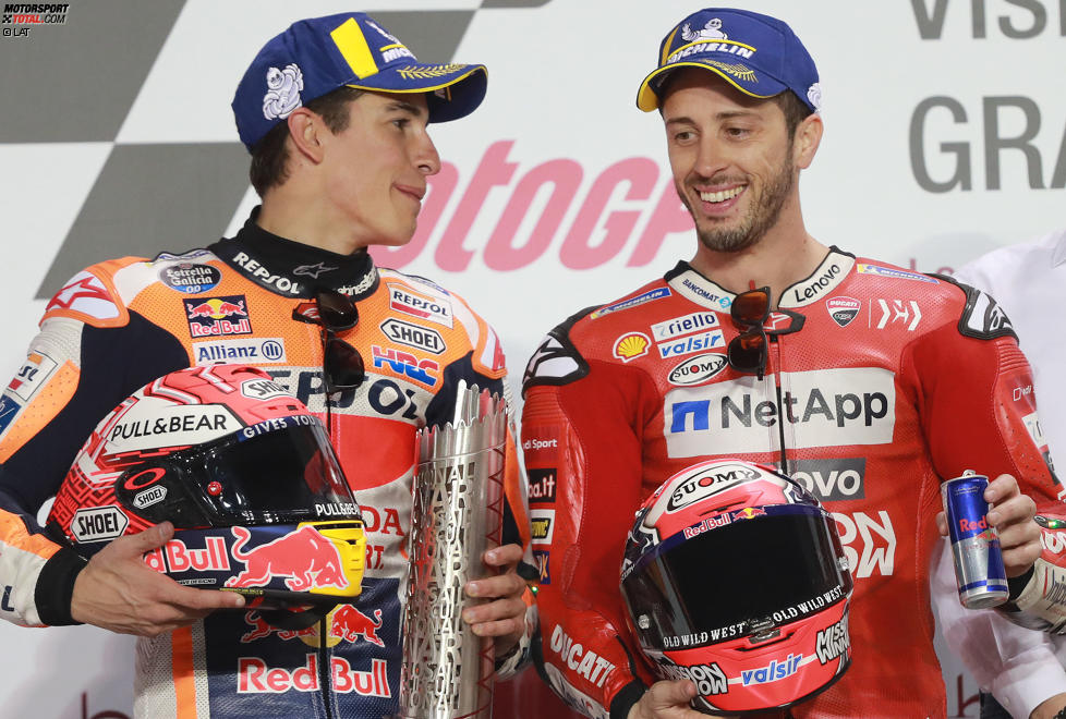 Marc Marquez (Honda) und Andrea Dovizioso (Ducati) 