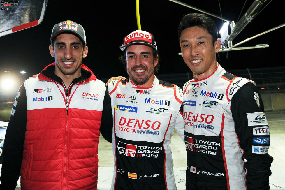 Polesitter: Sebastien Buemi, Fernando Alonso und Kazuki Nakajima
