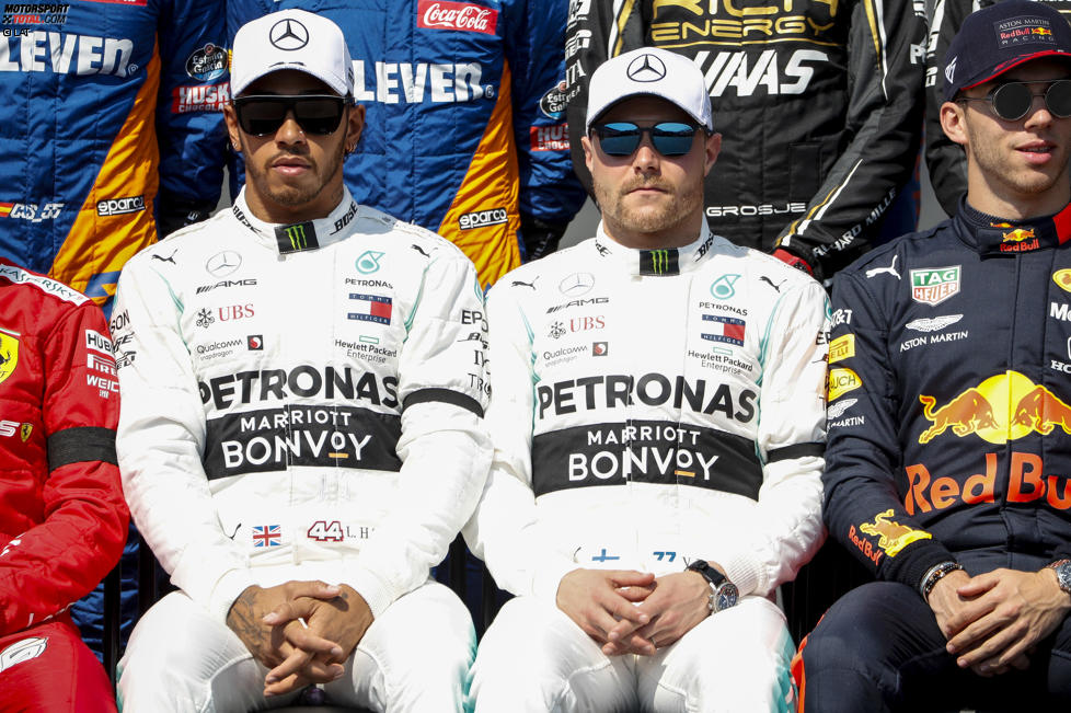 Lewis Hamilton (Mercedes) und Valtteri Bottas (Mercedes) 