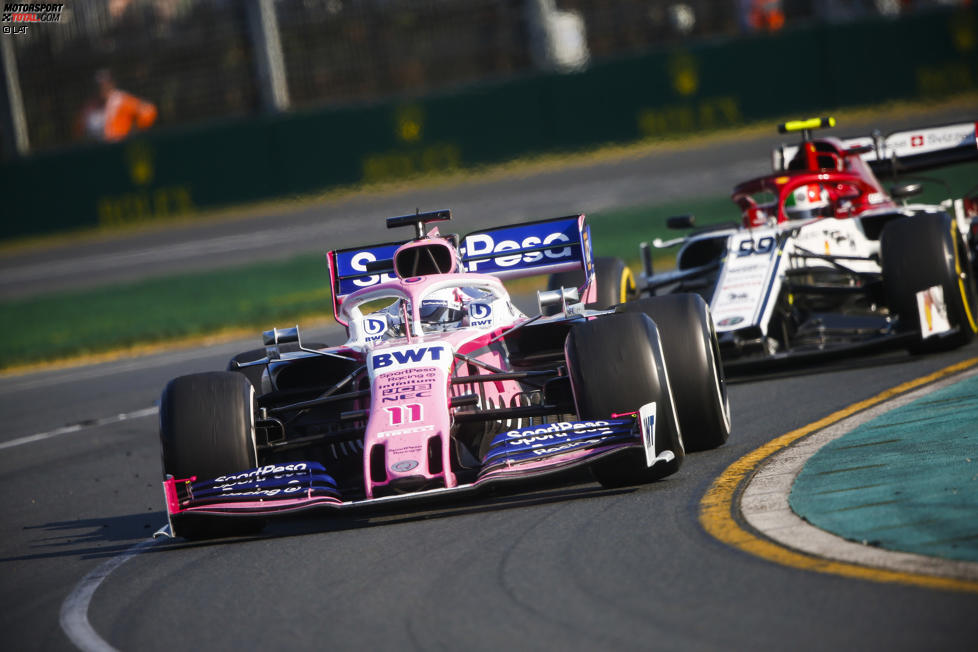 Sergio Perez (Racing Point) und Antonio Giovinazzi (Alfa Romeo) 