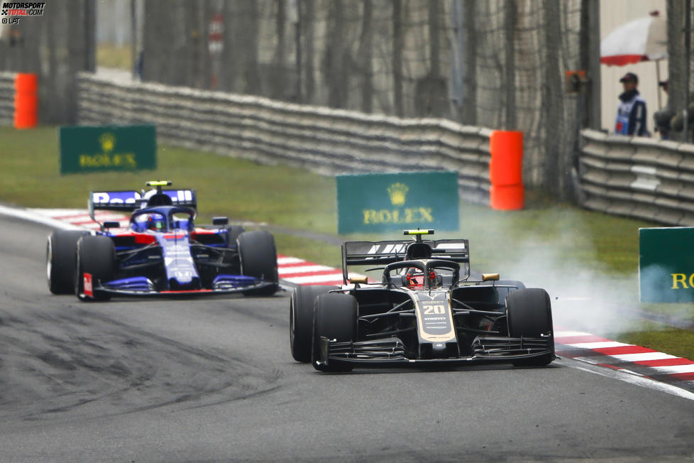 Kevin Magnussen (Haas) und Alexander Albon (Toro Rosso) 