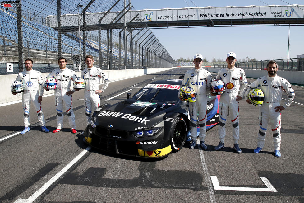 Marco Wittmann (BMW-RMG), Sheldon van der Linde (BMW-RMG), Bruno Spengler (BMW-RBM), Joel Eriksson (BMW-RBM), Timo Glock (BMW-RMG), Philipp Eng (BMW-RBM)