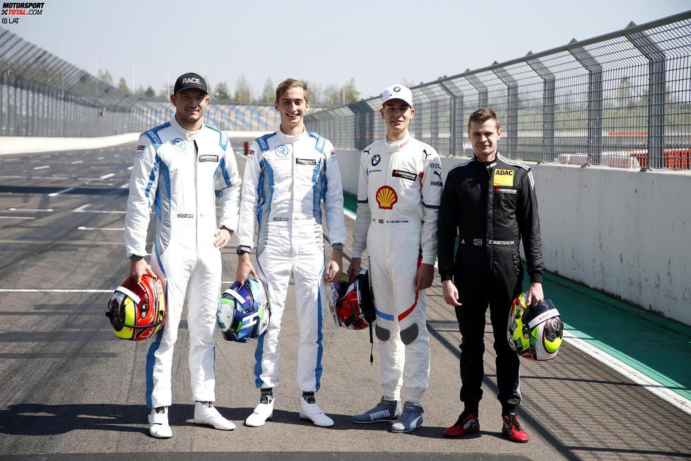 Jake Dennis (R-Motorsport Aston Martin), Ferdinand Habsburg (R-Motorsport Aston Martin) und Jonathan Aberdein (WRT ) 