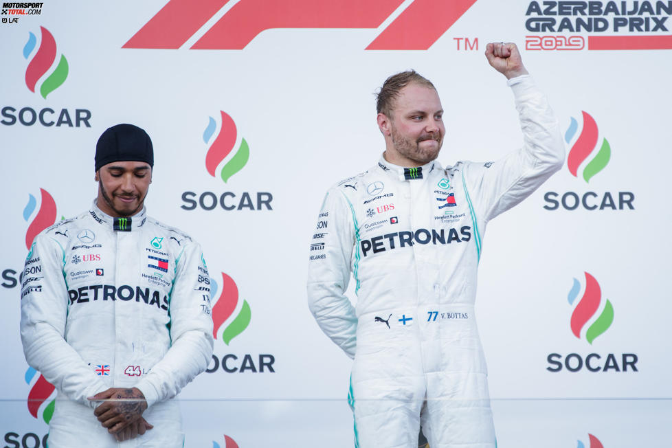 Lewis Hamilton (Mercedes) und Valtteri Bottas (Mercedes) 