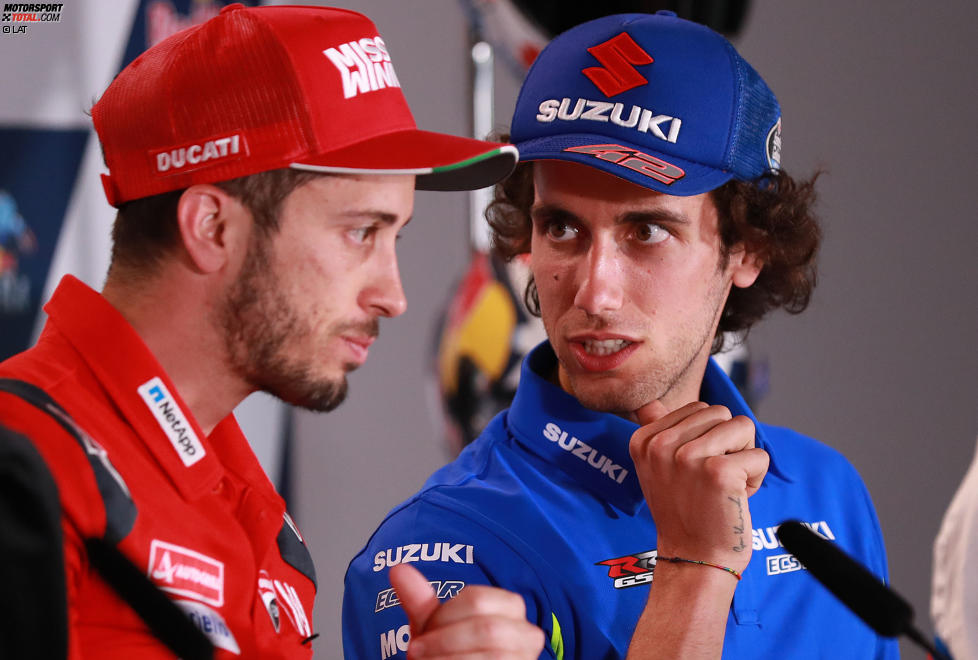 Andrea Dovizioso (Ducati) und Alex Rins (Suzuki) 