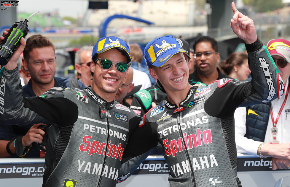 Fabio Quartararo (Petronas Yamaha) und Franco Morbidelli (Petronas Yamaha) 
