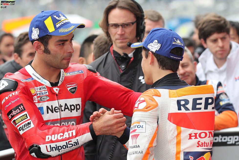 Marc Marquez (Honda) und Danilo Petrucci (Ducati) 