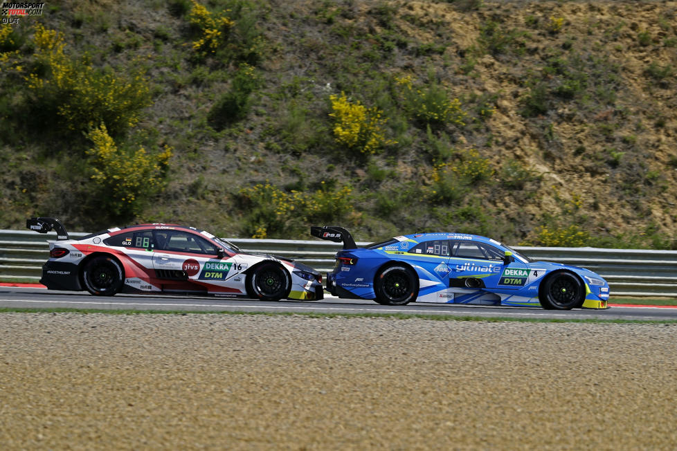 Robin Frijns (Abt-Audi) und Timo Glock (RMG-BMW) 