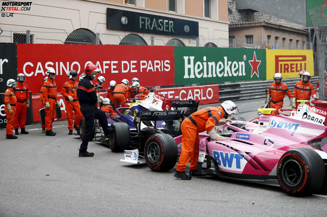 Mick Schumacher sorgt beim Formel-2-Hauptrennen in Monaco für Chaos, indem er mit Tatiana Calderon kollidiert