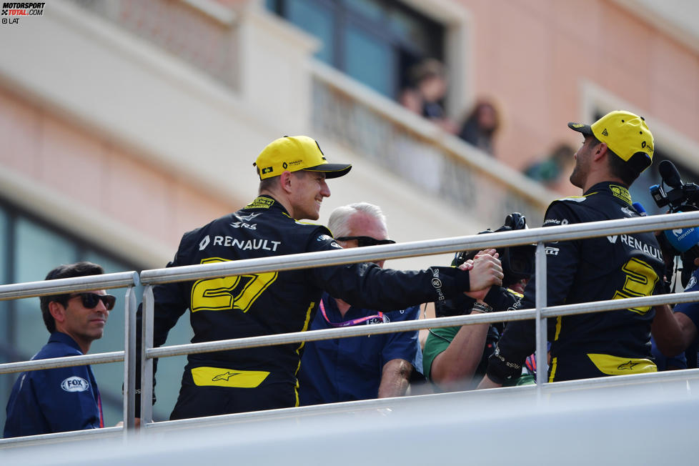 Nico Hülkenberg (Renault) und Daniel Ricciardo (Renault) 