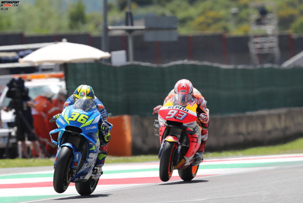 Joan Mir (Suzuki) und Marc Marquez (Honda) 