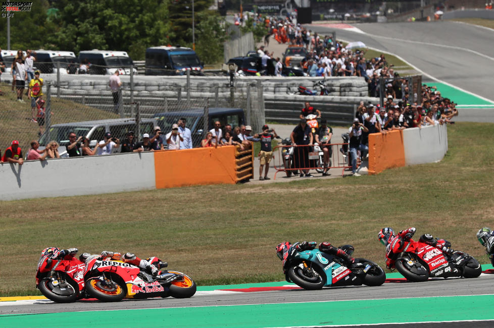 Andrea Dovizioso (Ducati) und Marc Marquez (Honda) 