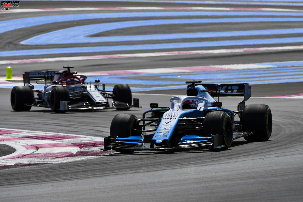 George Russell (Williams) und Kimi Räikkönen (Alfa Romeo) 