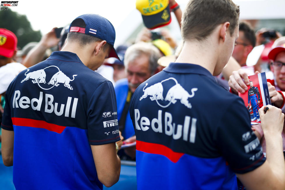 Alexander Albon (Toro Rosso) und Daniil Kwjat (Toro Rosso) 