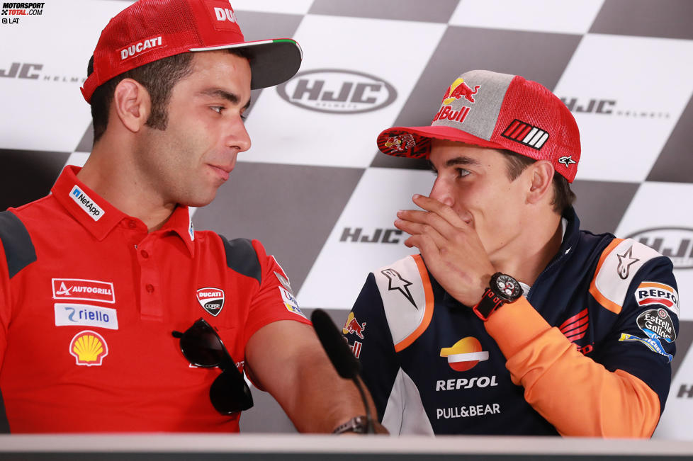 Danilo Petrucci (Ducati) und Marc Marquez (Honda) 