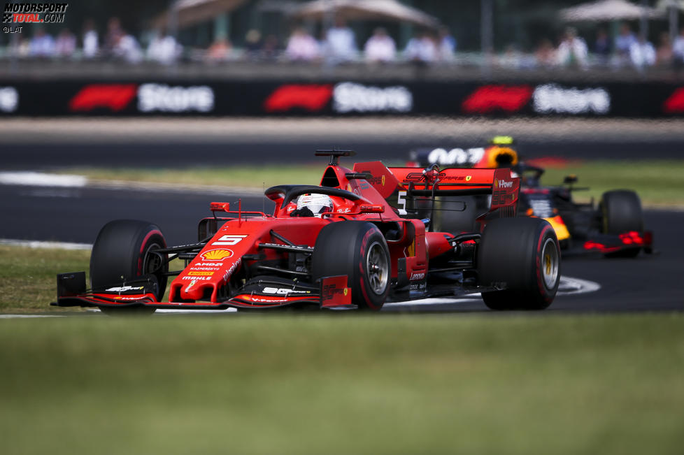 Sebastian Vettel (Ferrari) und Pierre Gasly (Red Bull) 
