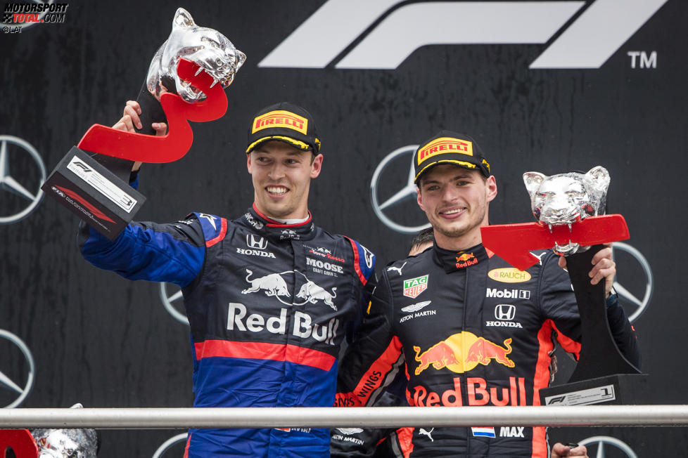 Daniil Kwjat (Toro Rosso) und Max Verstappen (Red Bull) 