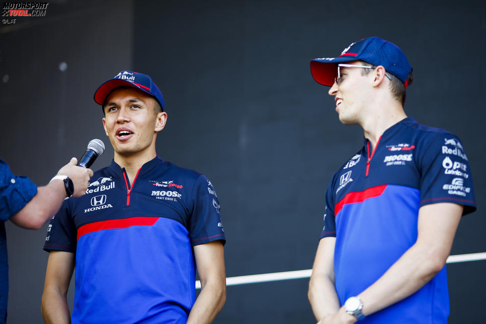 Alexander Albon (Toro Rosso) und Daniil Kwjat (Toro Rosso) 