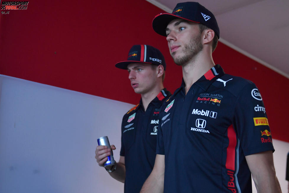 Max Verstappen (Red Bull) und Pierre Gasly (Red Bull) 