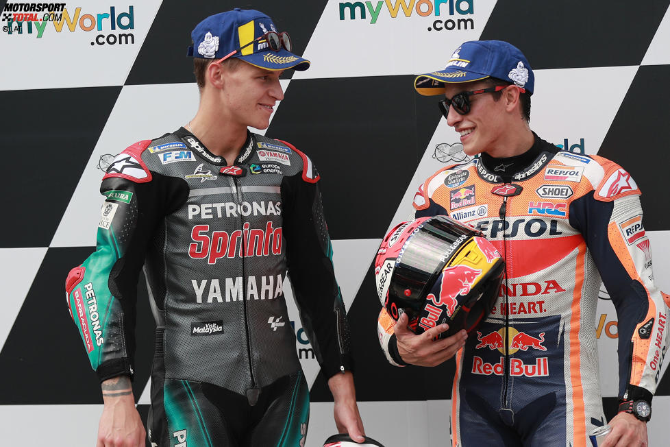 Fabio Quartararo (Petronas Yamaha) und Marc Marquez (Honda) 