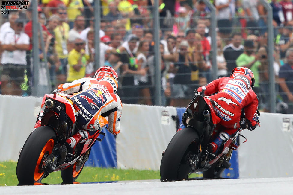 Marc Marquez (Honda) und Andrea Dovizioso (Ducati) 