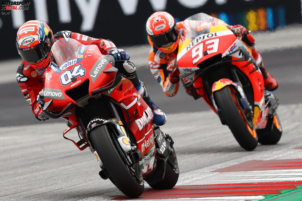 Andrea Dovizioso vor Marc Marquez 