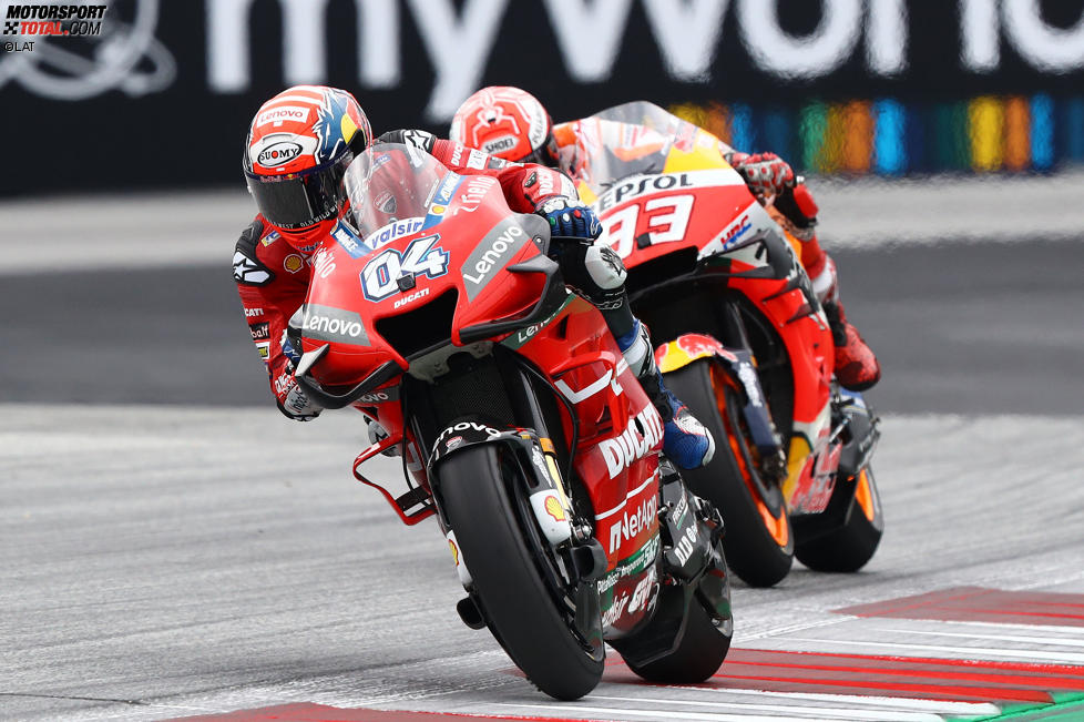 Andrea Dovizioso vor  Marc Marquez 