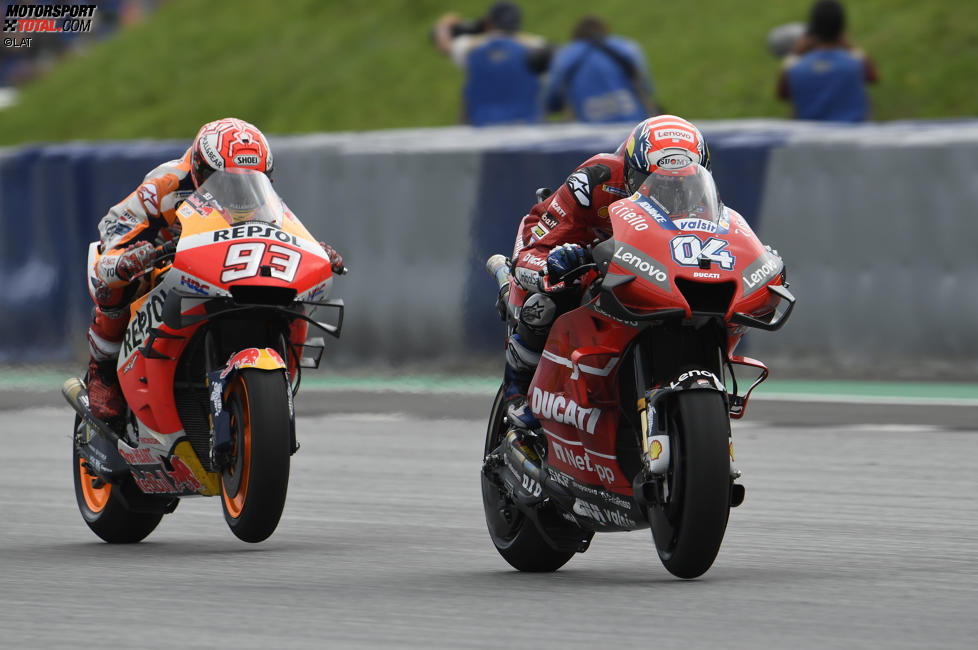 Andrea Dovizioso vor Marc Marquez 