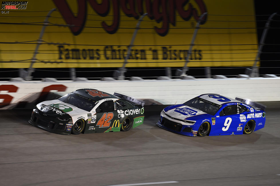 Kyle Larson (Ganassi) und Chase Elliott (Hendrick) 