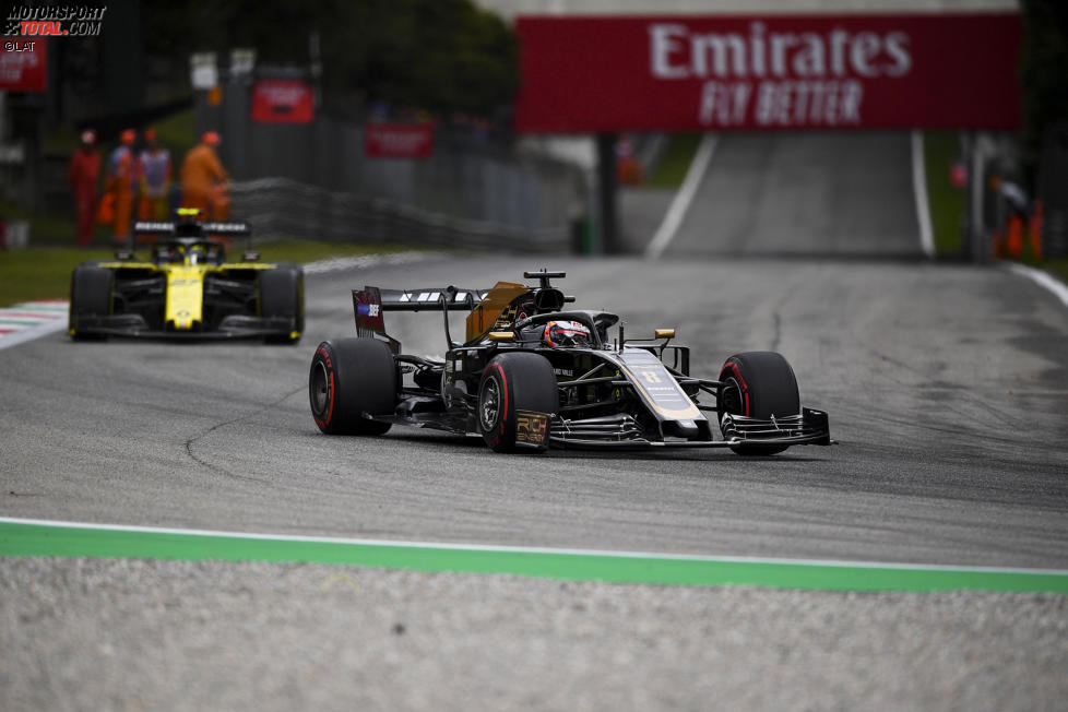 Romain Grosjean (Haas) und Nico Hülkenberg (Renault) 