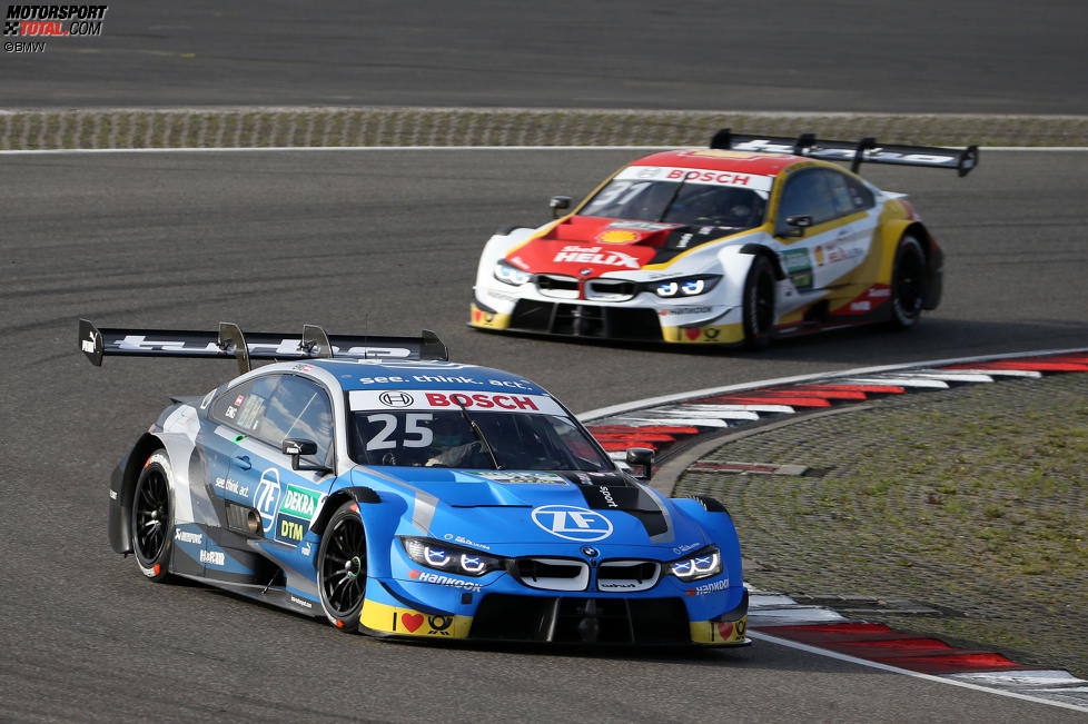 Philipp Eng (RBM-BMW) und Sheldon van der Linde (RBM-BMW) 