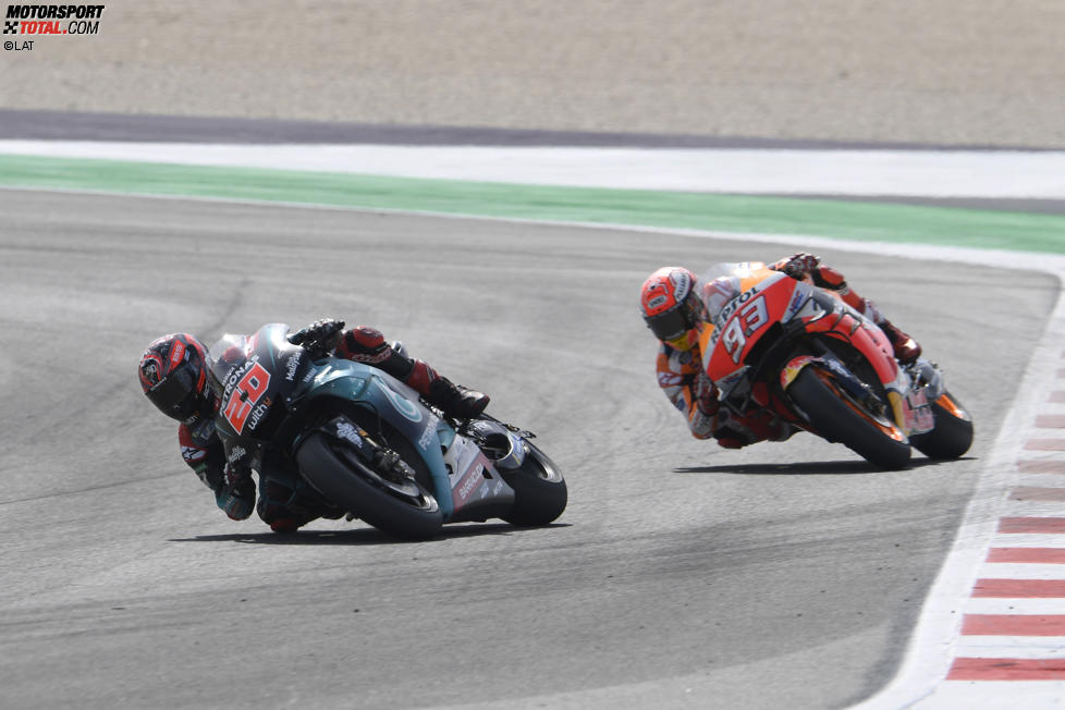 Fabio Quartararo vor Marc Marquez 