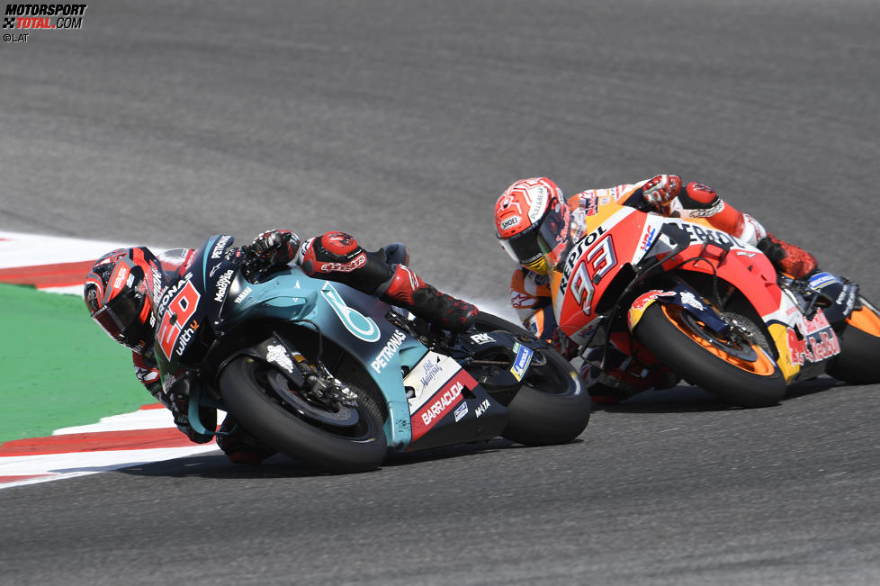 Fabio Quartararo vor Marc Marquez 