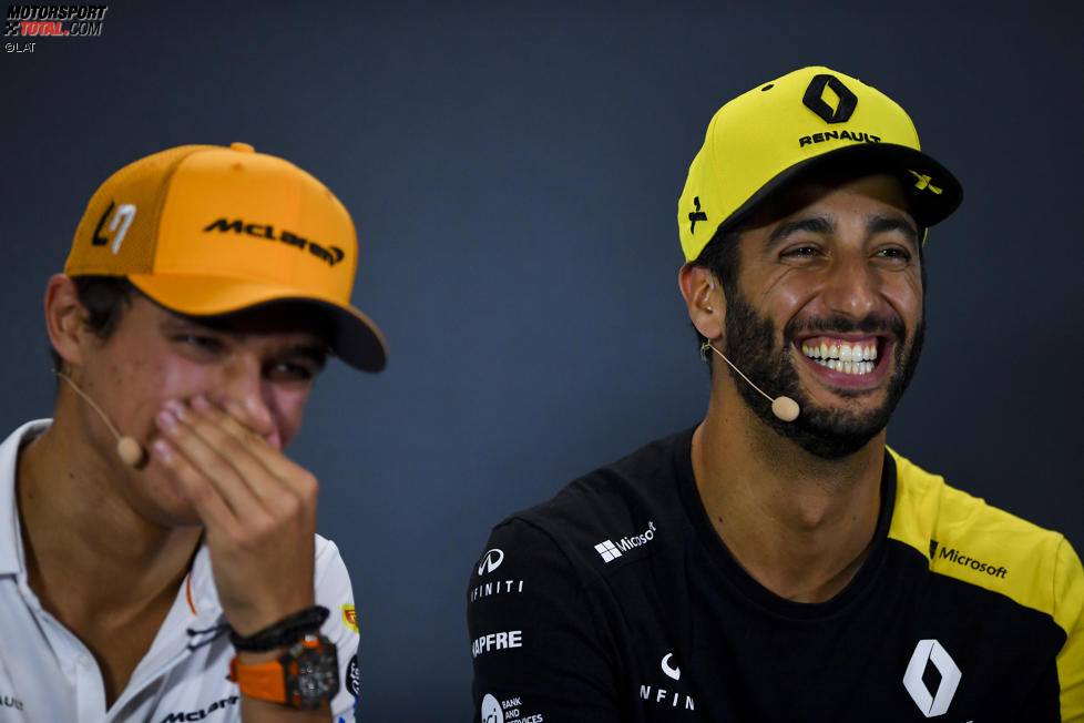 Daniel Ricciardo (Renault) und Lando Norris (McLaren) 