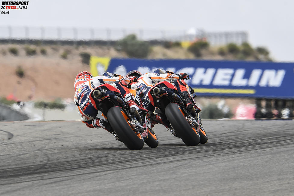 Marc Marquez (Honda) und Jorge Lorenzo (Honda) 