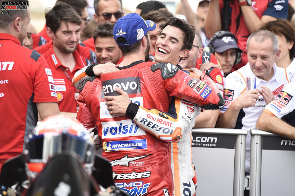 Marc Marquez (Honda) und Andrea Dovizioso (Ducati) 